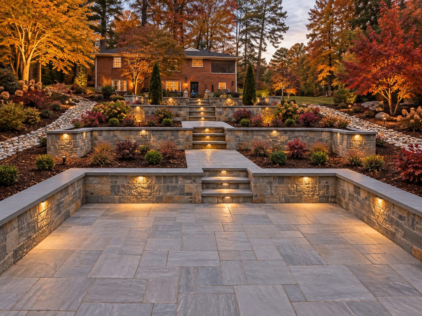 J&I Outdoor Living paver patio project