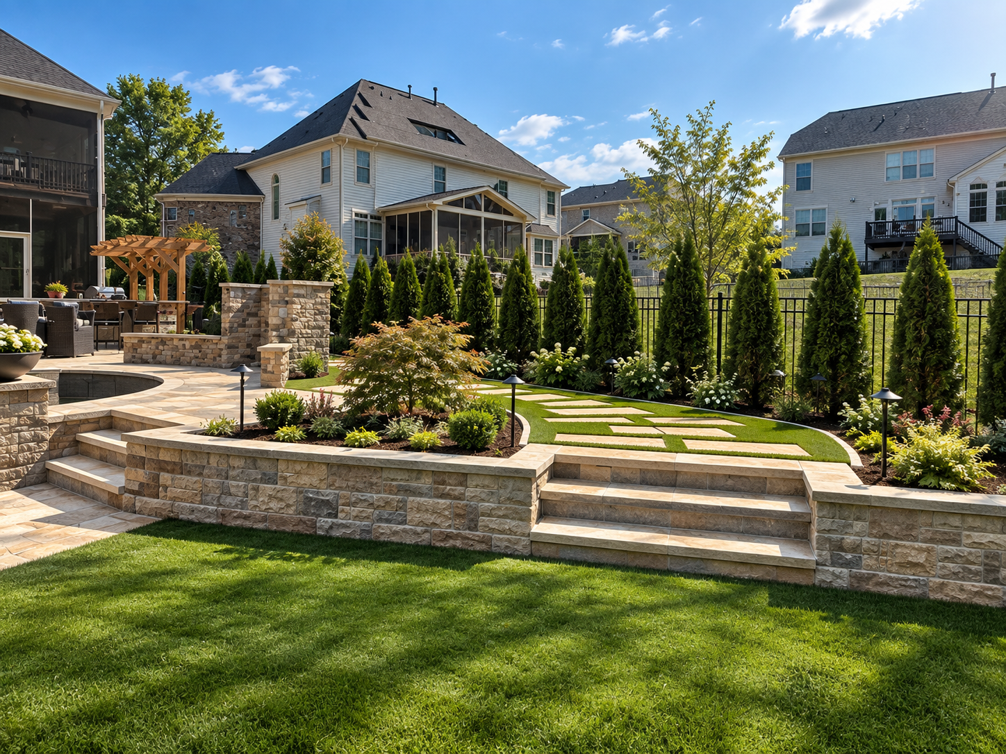 J&I Outdoor Living backyard project