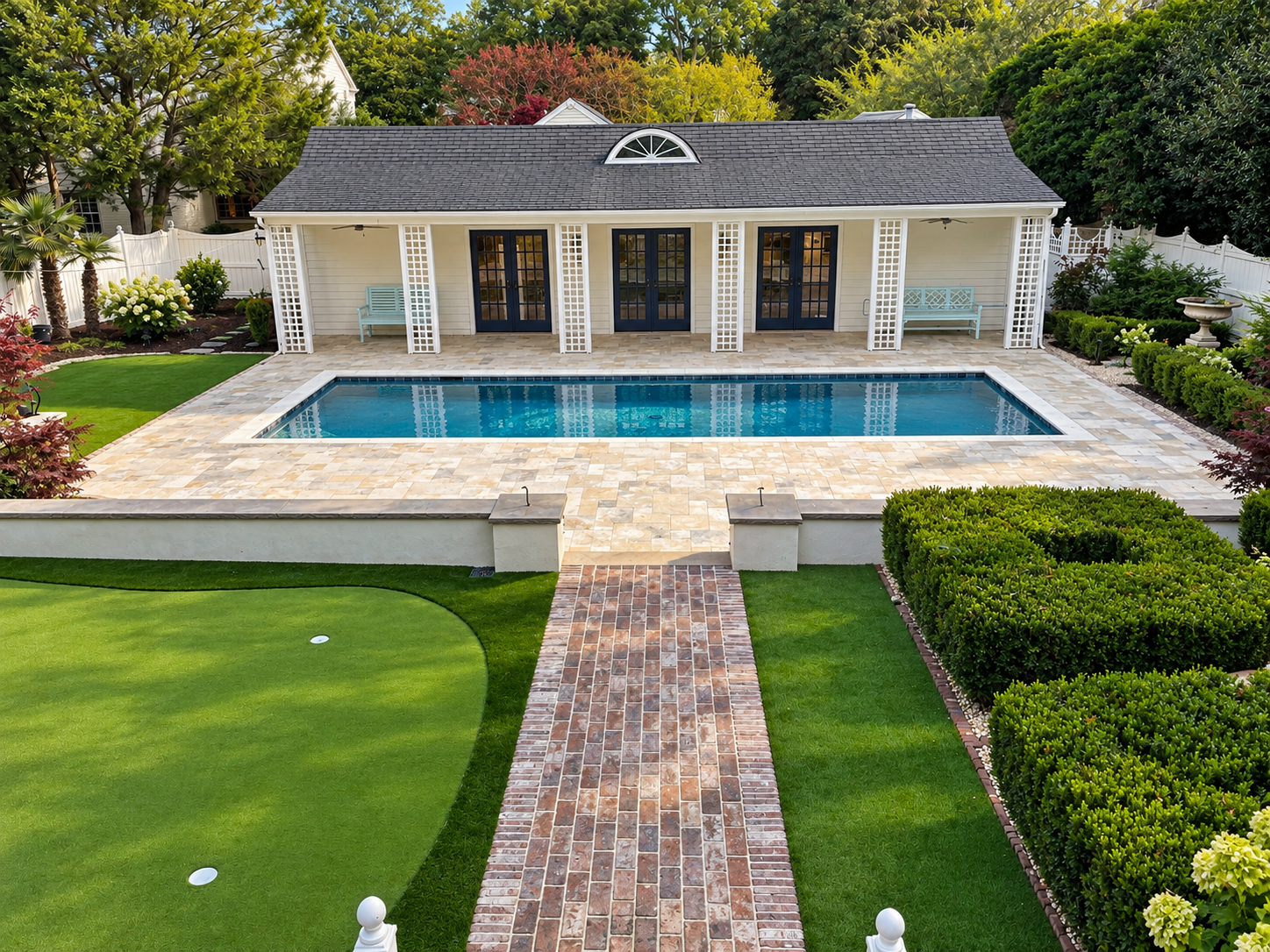 J&I Outdoor Living pool and patio project
