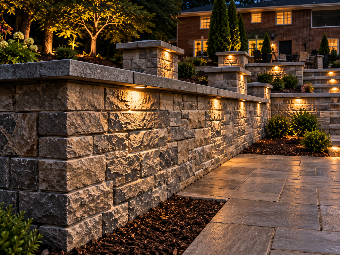Stone and brick masonry work by J&I Outdoor Living
